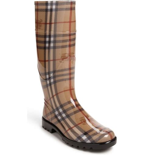 nordstrom burberry rubber boots|Burberry rain boots clearance.